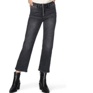 *BRAND NEW* PAIGE Noella Exposed Zip Crop Relaxed Straight Leg Jeans